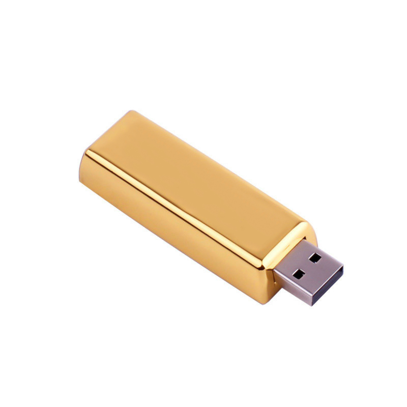 32 GB Altın Gold Kutulu Altın Külçesi Kutulu Usb