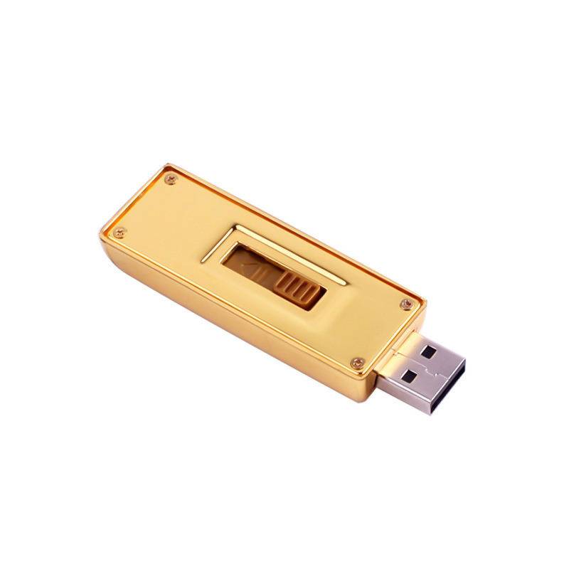 32 GB Altın Gold Kutulu Altın Külçesi Kutulu Usb