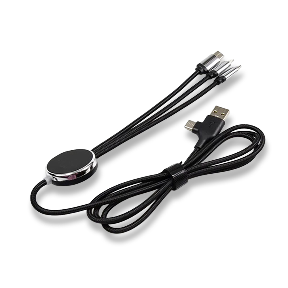 Işıklı Logo 60W Hızlı Type C Uçlu Data Transferli Şarj Kablosu