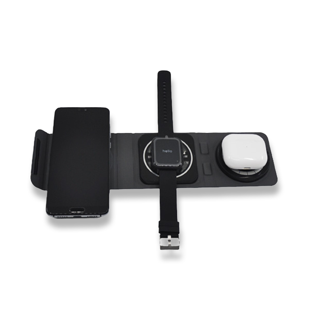 Kablosuz Şarj Standı (Telefon, Saat, Kulaklık)