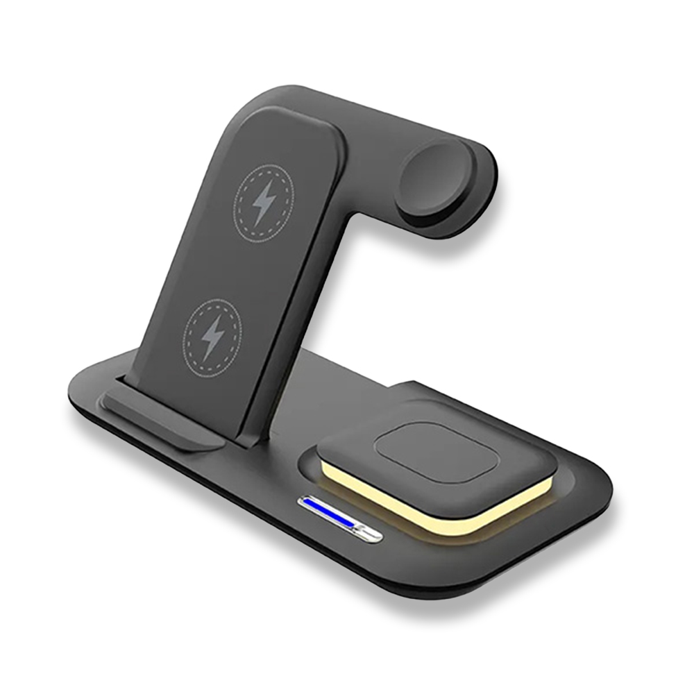 Kablosuz Şarj Standı (Telefon, Saat, Kulaklık)