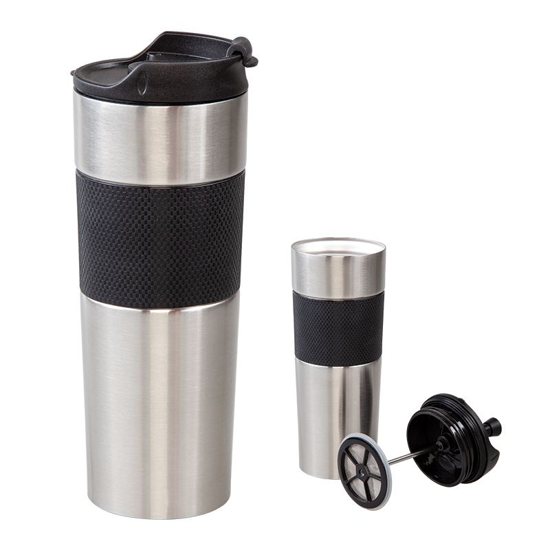 Krom French Press Çelik Termos  450 ml