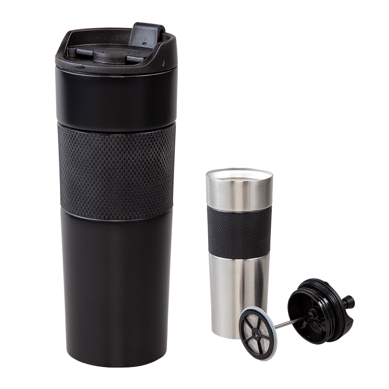 Krom French Press Çelik Termos  450 ml