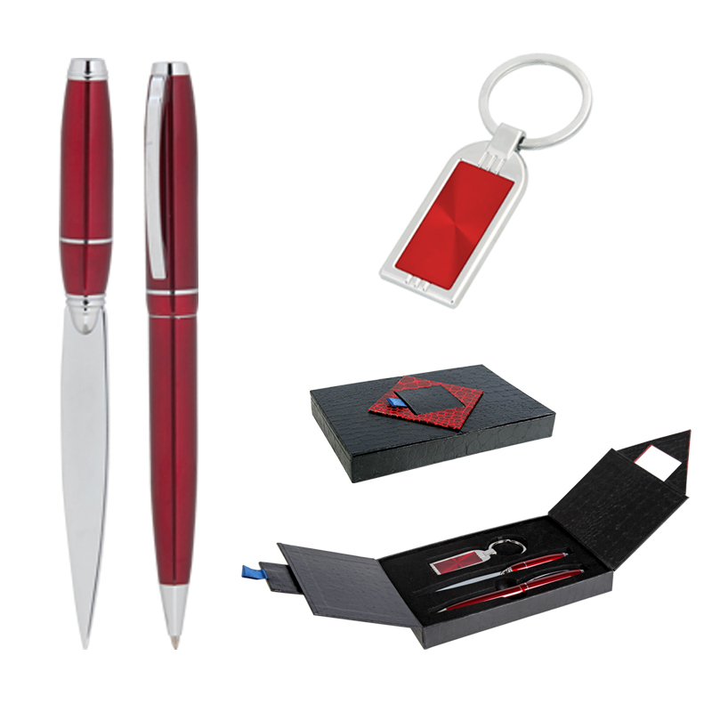 Kalem & Anahtarlık & Zarf Açacağı Set
